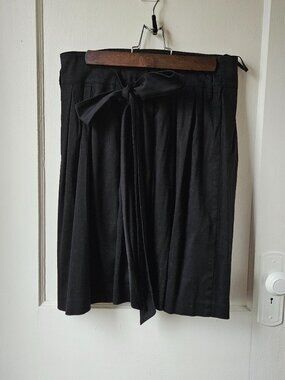 Mexx Black Pleated Tie-Waist Skirt